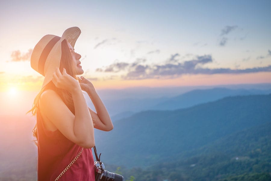woman traveler